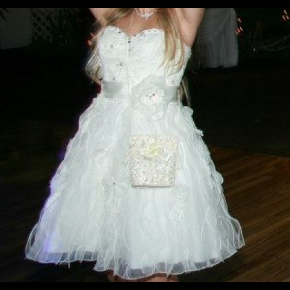 Short length wedding dress